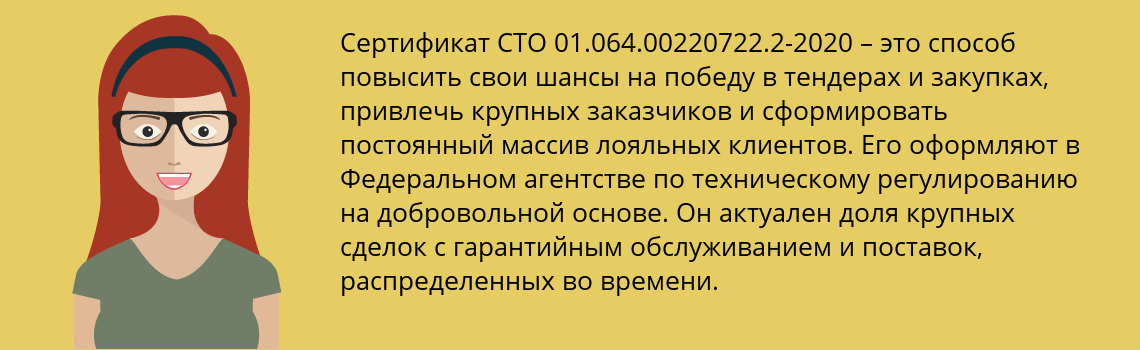 Получить сертификат СТО 01.064.00220722.2-2020 в Новочеркасск